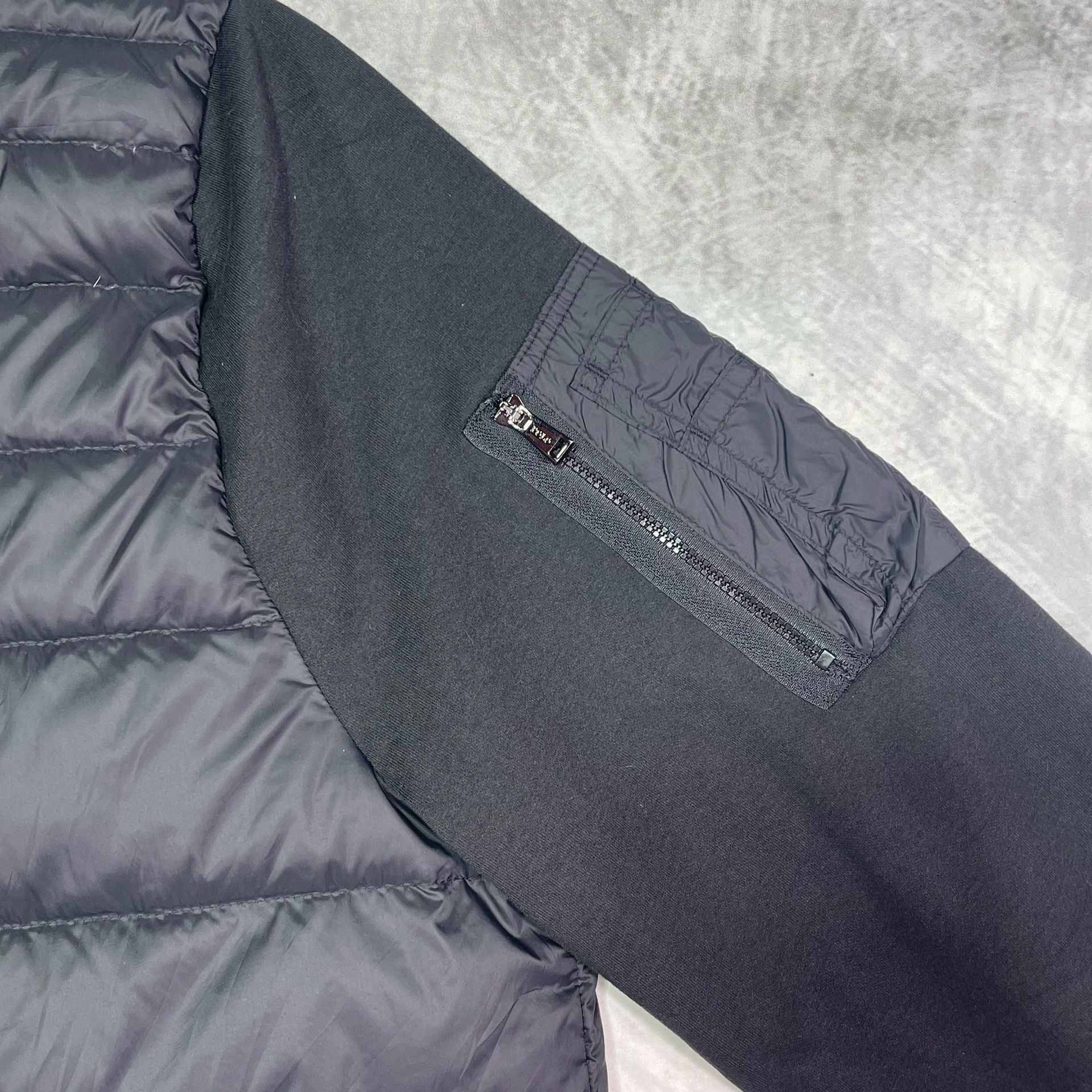 Polo Ralph Lauren Hybrid Bomber Jacket XL Black Puffer Down Full Zip 11