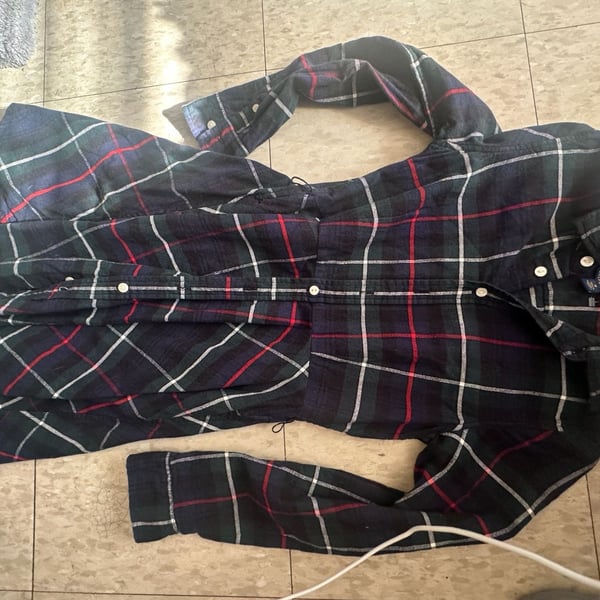 Polo Ralph Lauren Plaid Flannel Shirt Dress Size 10