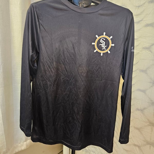 Chicago White Sox City Cruise Long Sleeve Shirt Size Medium Black