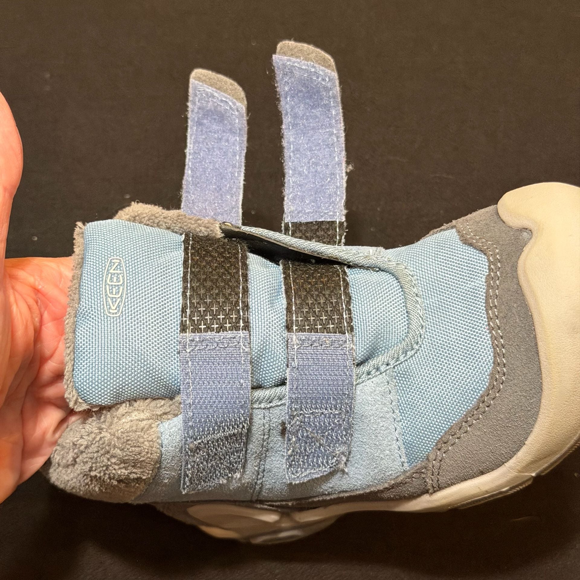 Keen Knotch Chukka Winter Snow Hiking Boots Lt Blue Toddler sz 11 8