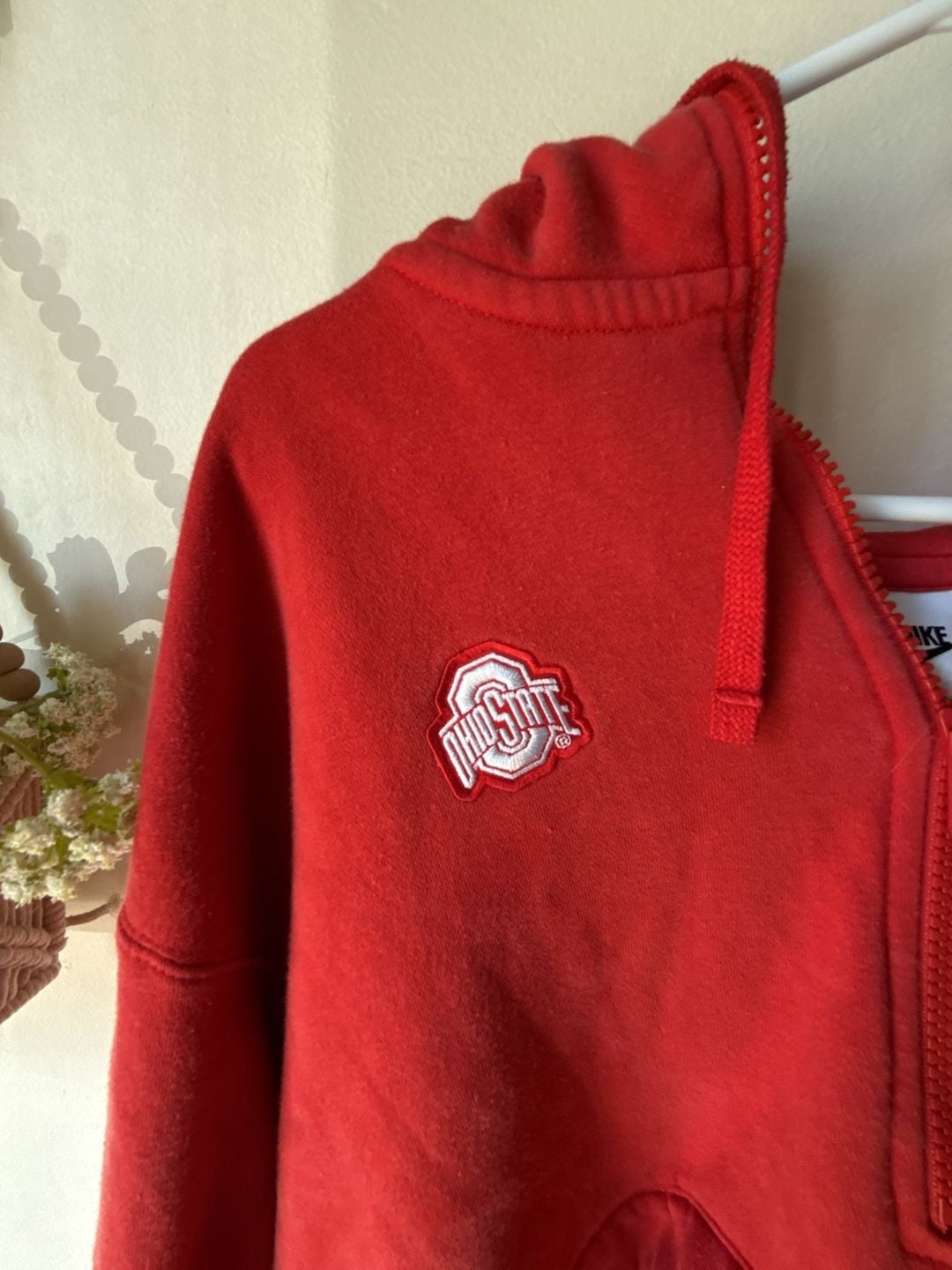 Modern style Nike Ohio State Buckeyes Size XL Red 1/4 Zip Hoodie 3