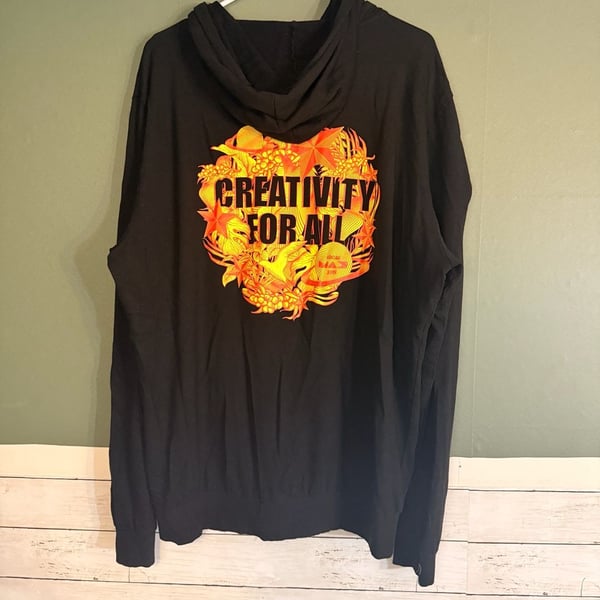 Marine Layer Creativity For All Hoodie Size XL Black Zip