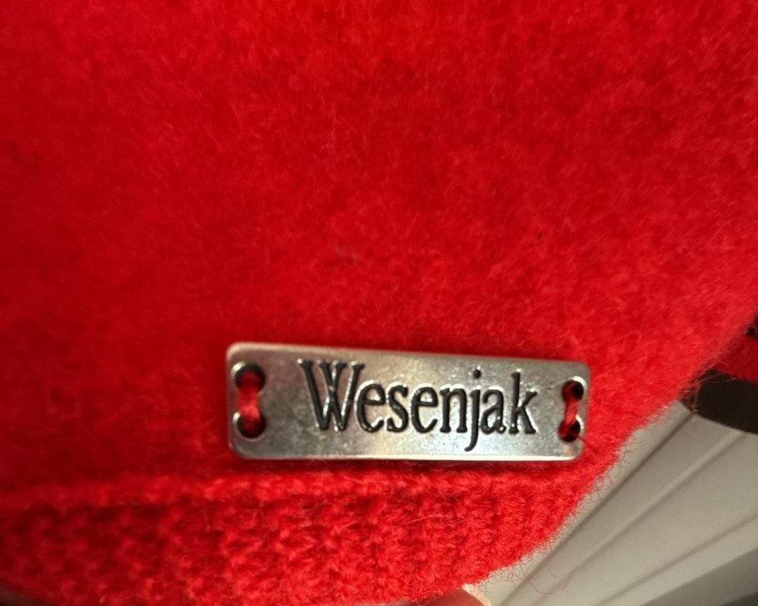 VTG Wesenjak Austrian Wool Jacket Size 12Red Trachten 5