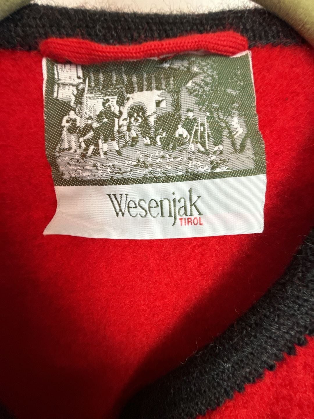 VTG Wesenjak Austrian Wool Jacket Size 12Red Trachten 4