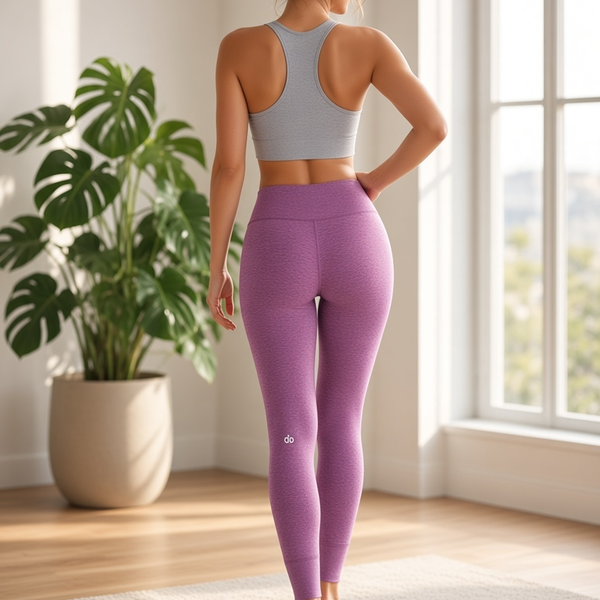 Alo Yoga Leggings Purple Heathered