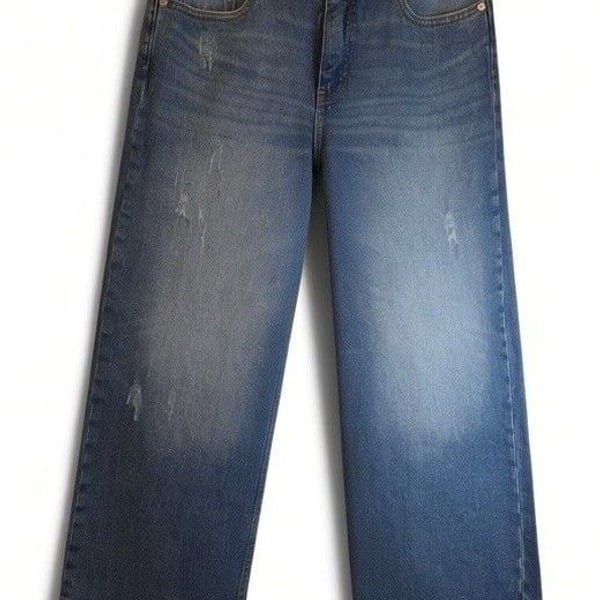 Free Assembly Wide Leg Jeans Size 6 Vintage Wash