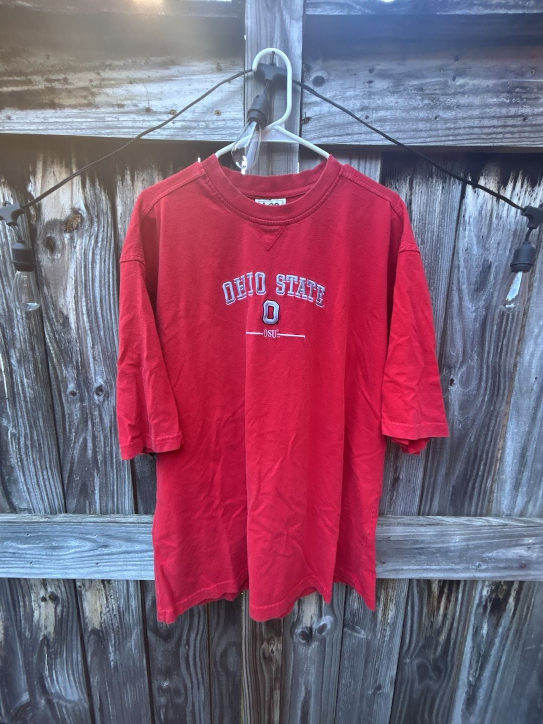 Lee Sport Ohio State Buckeyes T-Shirt Size XL Red Vintage 2