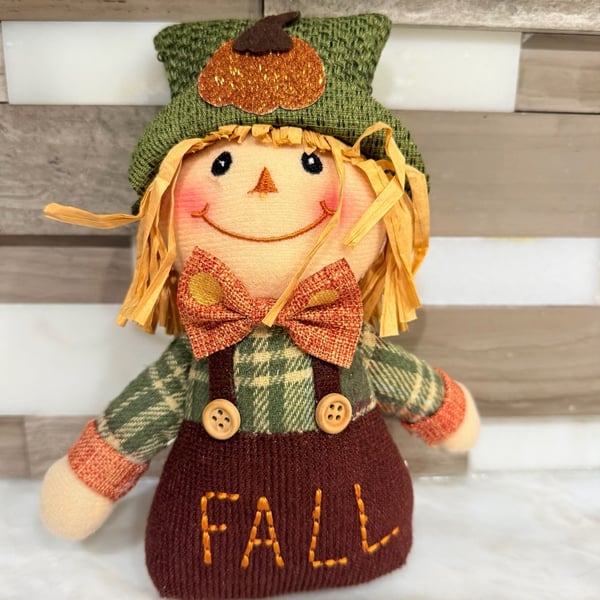 Fall Scarecrow Shelf Sitter