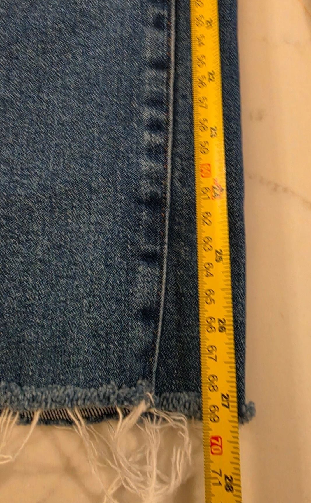 Express Wide Leg High Rise Jeans Size 8R Blue Denim 7