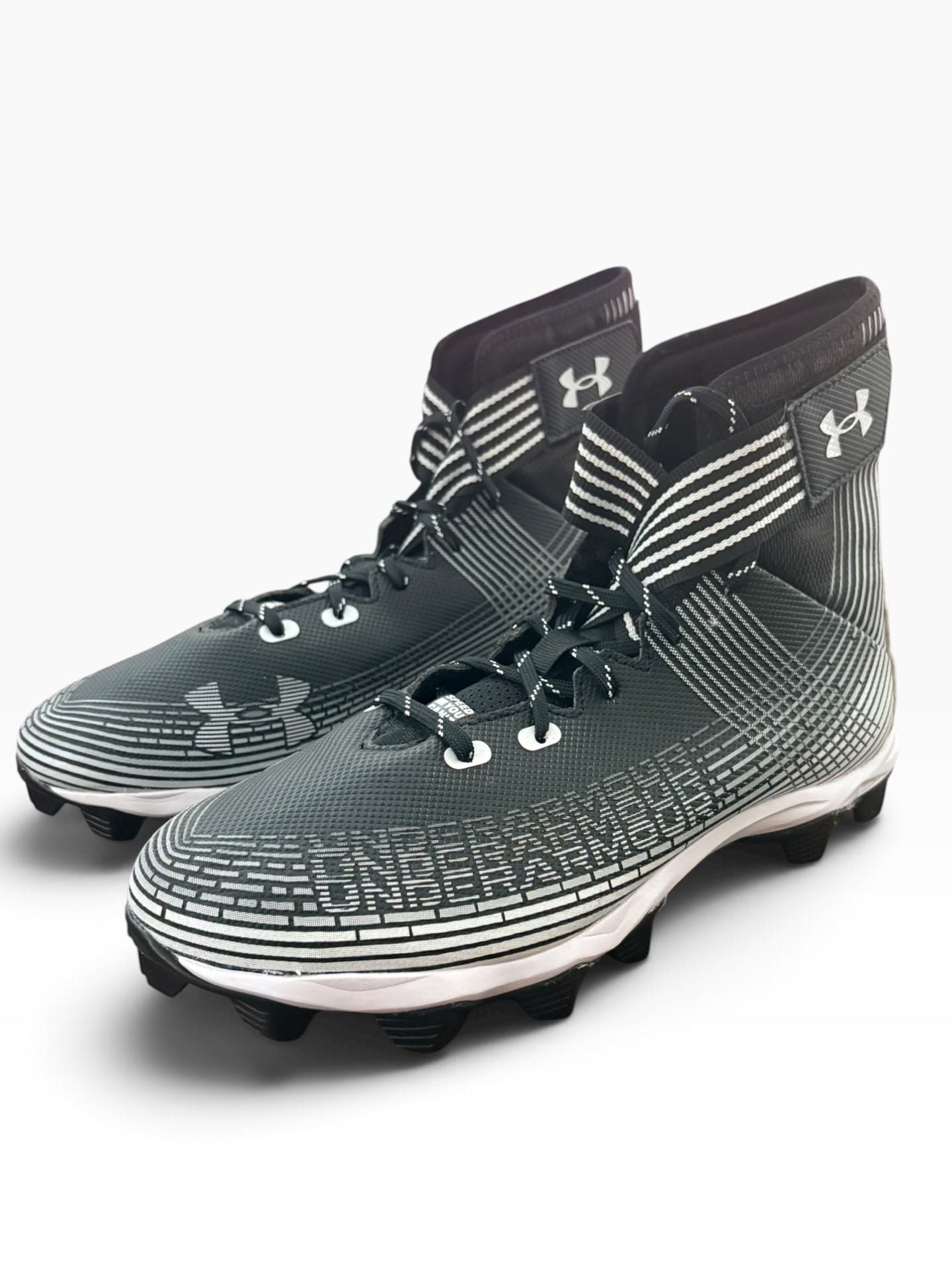 Under Armour Highlight Franchise Football Cleats Black White 2