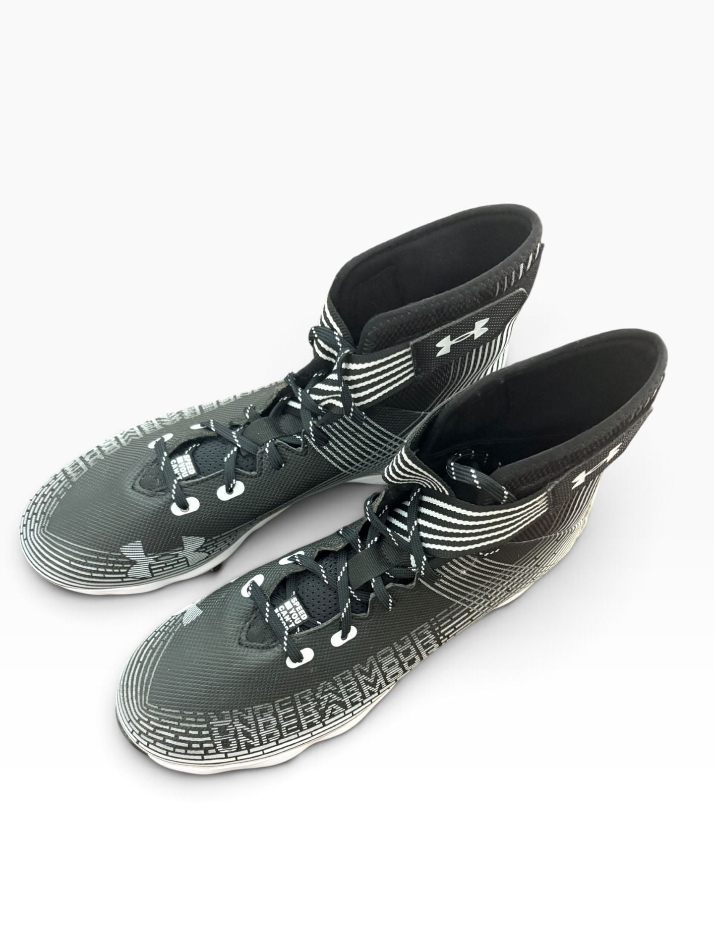 Under Armour Highlight Franchise Football Cleats Black White 6