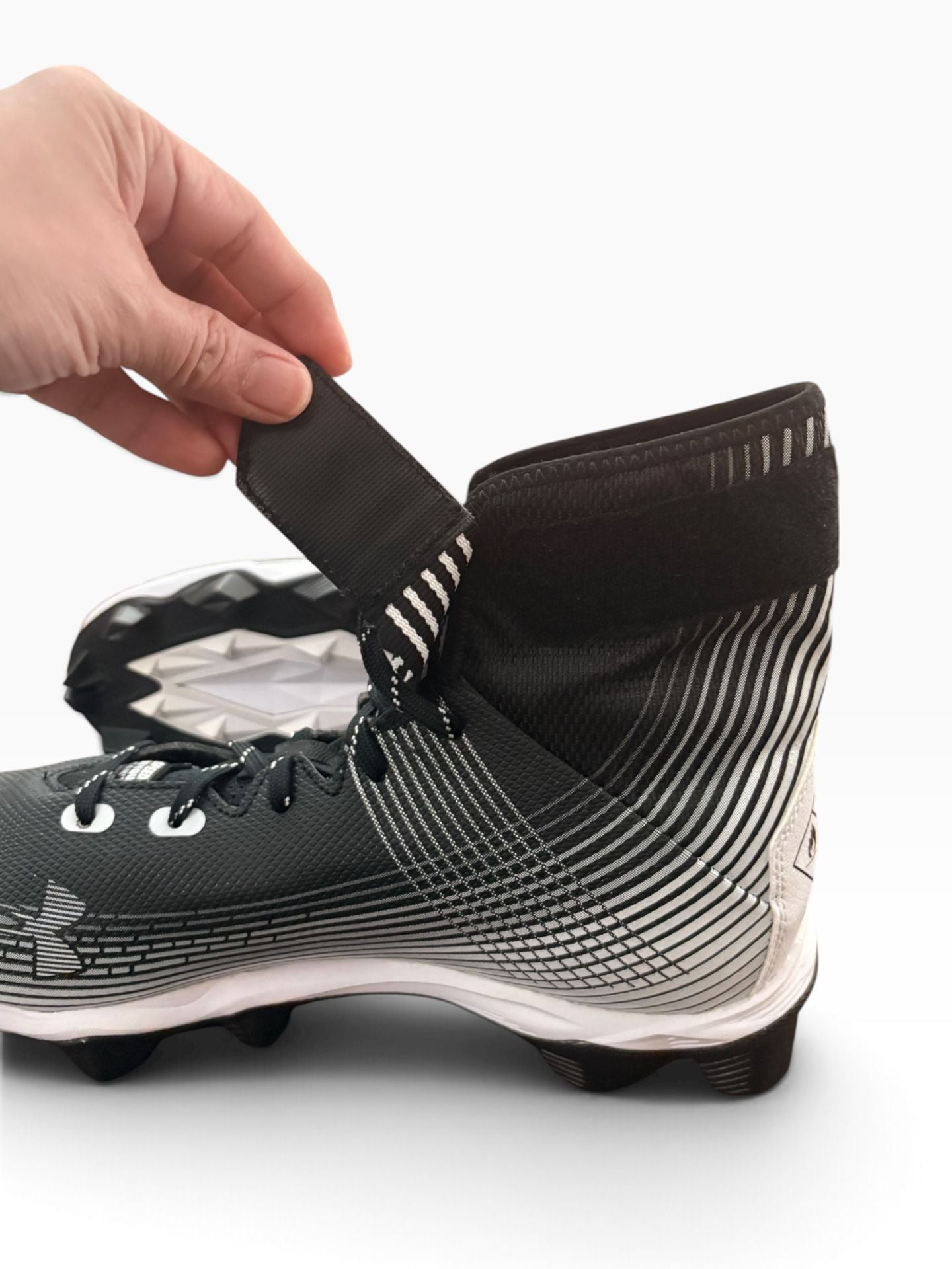 Under Armour Highlight Franchise Football Cleats Black White 7