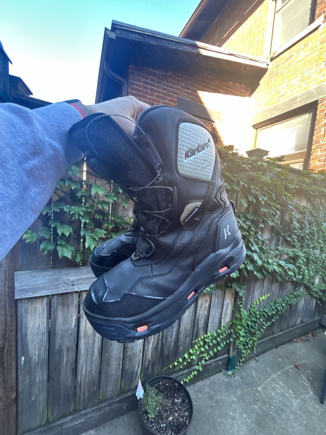 Korkers Polar Vortex 1200 Size 10 Mens Black Snow Boots 2