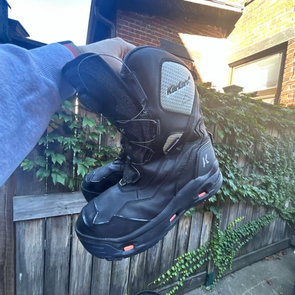 Korkers Polar Vortex 1200 Size 10 Mens Black Snow Boots