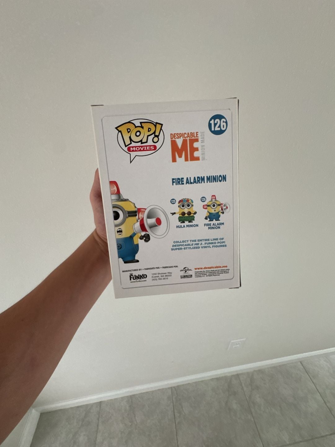Funko Pop Movies Despicable Me Fire Alarm Minion Vinyl Figure 126 5