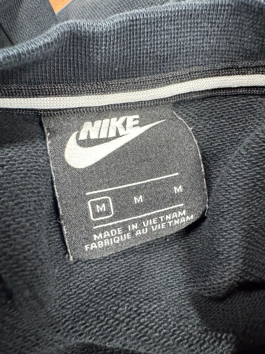Nike Just Do It Sweatshirt Size M Black Fear Quotes Pullover 3