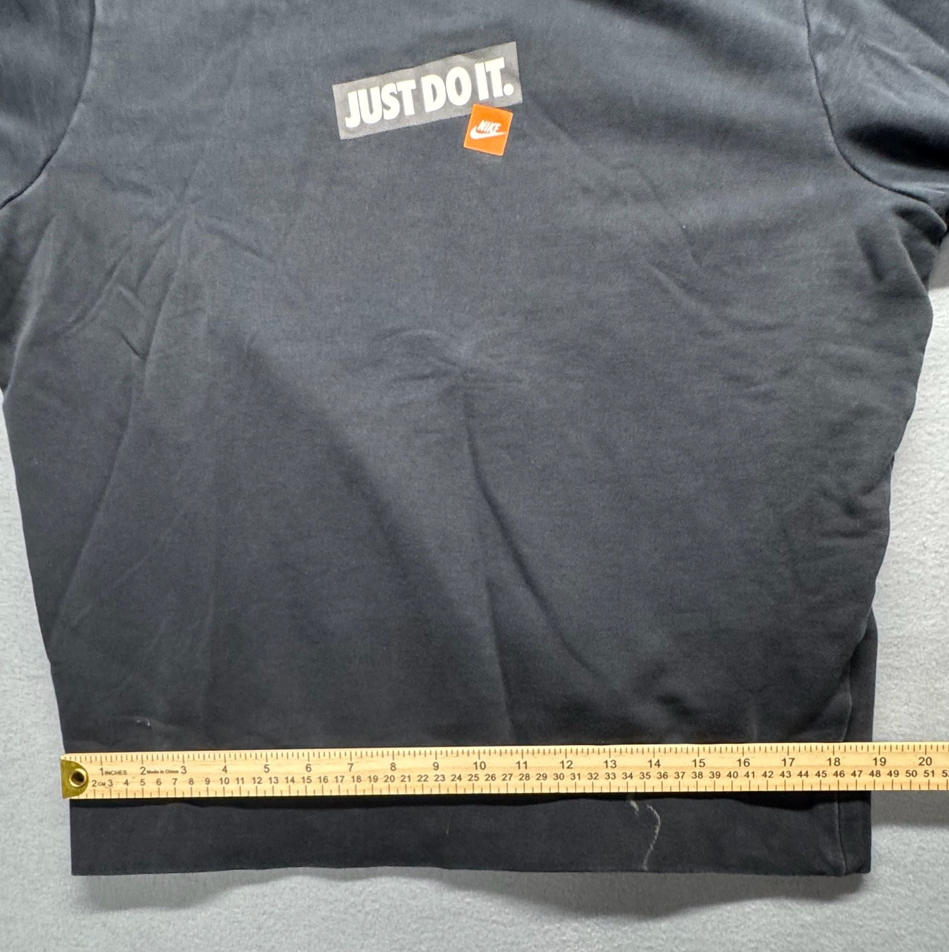 Nike Just Do It Sweatshirt Size M Black Fear Quotes Pullover 9
