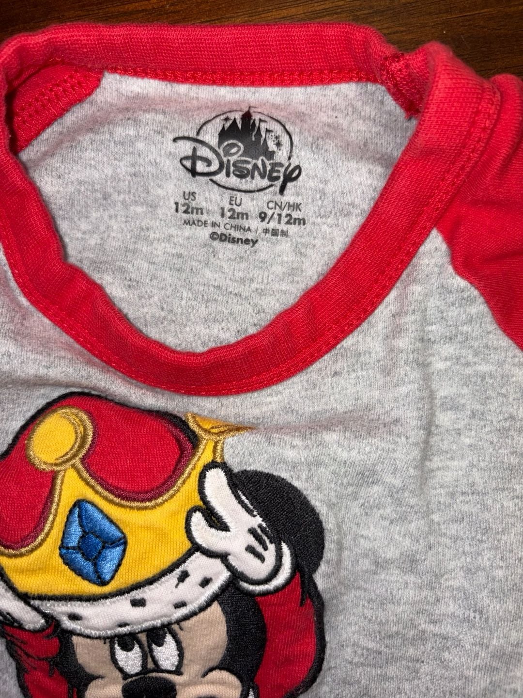Disney Parks Mickey Mouse Future Prince Charming Size 12M Romper 5
