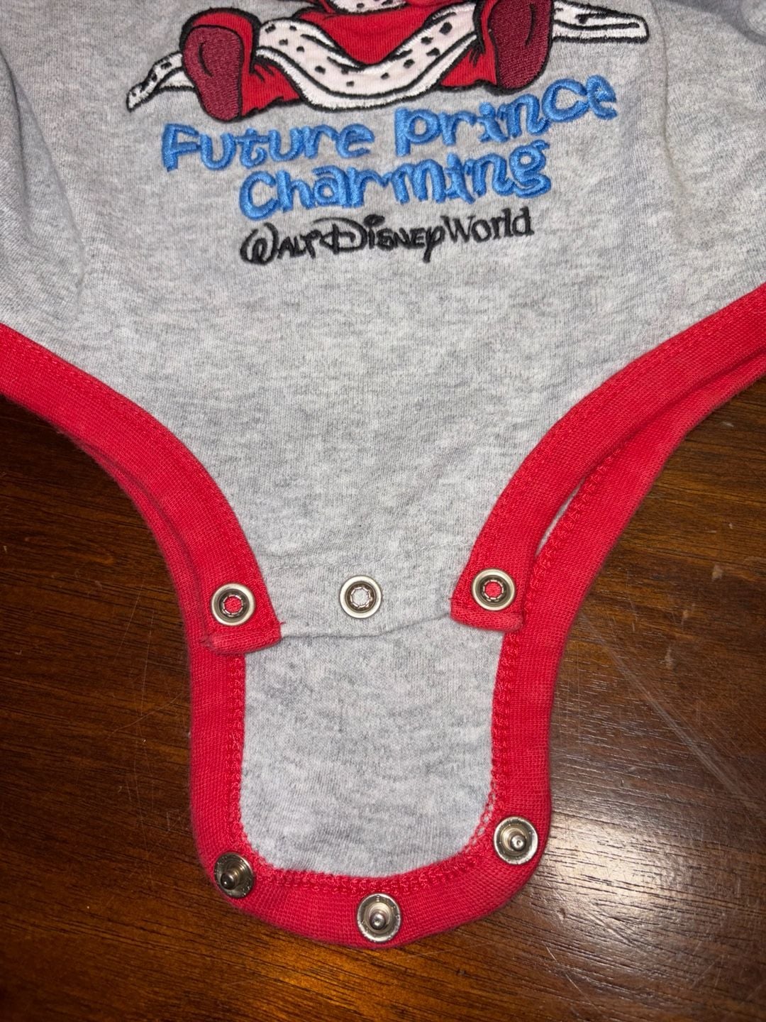 Disney Parks Mickey Mouse Future Prince Charming Size 12M Romper 6