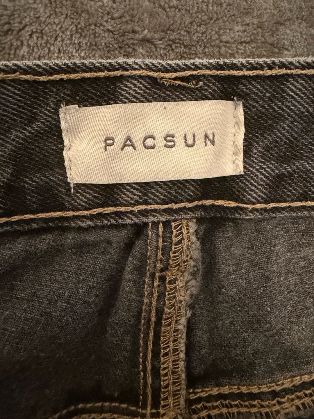 Pacsun Casey Low Rise Baggy Jeans Size 32 Black Washed Denim 4