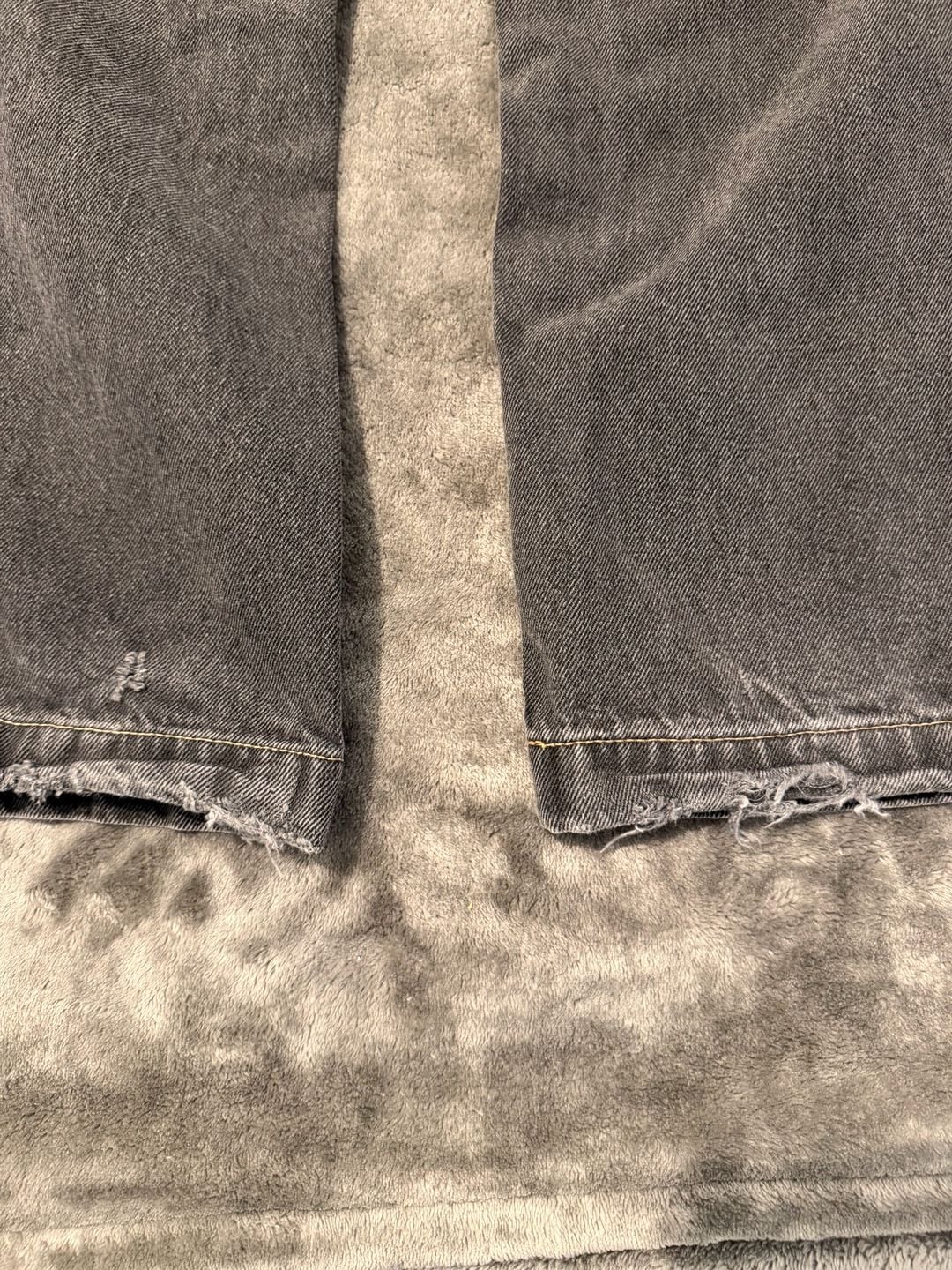 Pacsun Casey Low Rise Baggy Jeans Size 32 Black Washed Denim 7