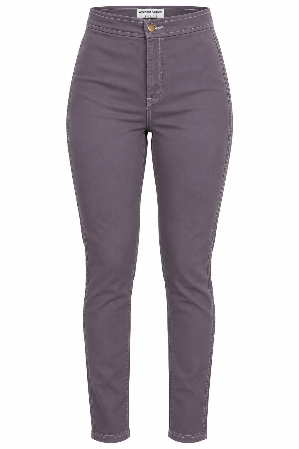 American Apparel High Waist Easy Jean Women’s M Purple Gray Stretch Skinny Jeans 2