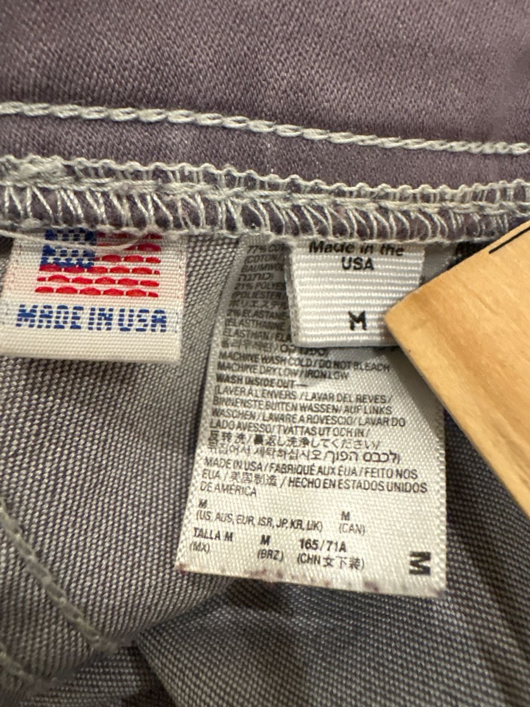 American Apparel High Waist Easy Jean Women’s M Purple Gray Stretch Skinny Jeans 8