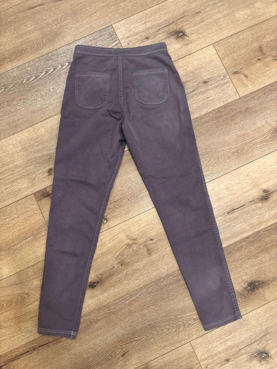 American Apparel High Waist Easy Jean Women’s M Purple Gray Stretch Skinny Jeans 9