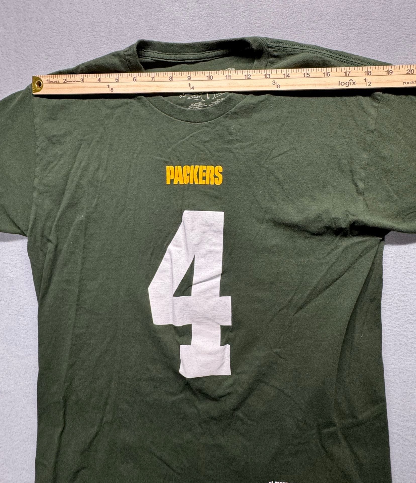 Mitchell & Ness Green Bay Packers Brett Favre #4 T-Shirt Size L 7