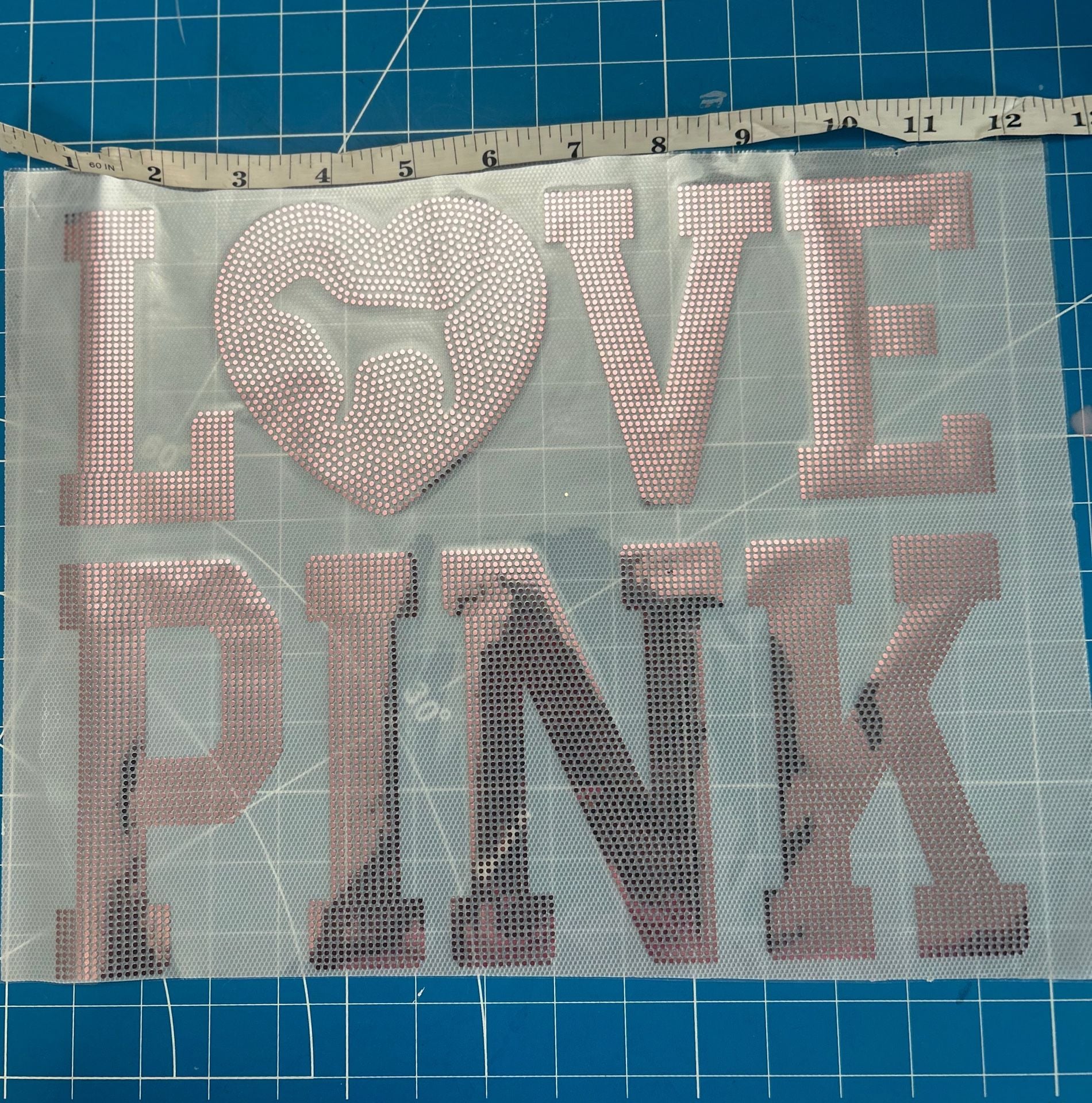 Victoria's Secret PINK Love Pink Rhinestone Transfer 3