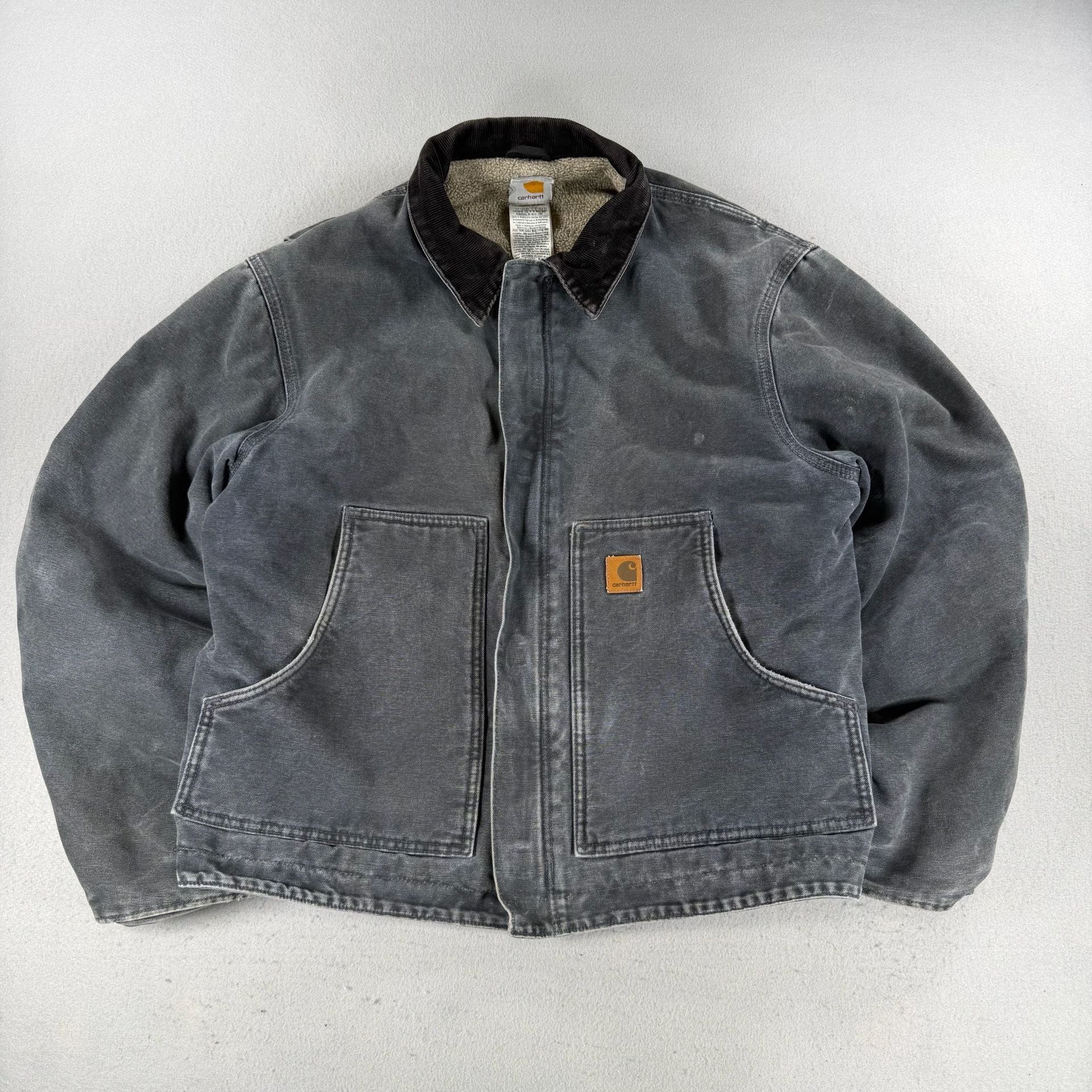 Vintage Carhartt J14 PTL Detroit Jacket Size Large Faded - large 2