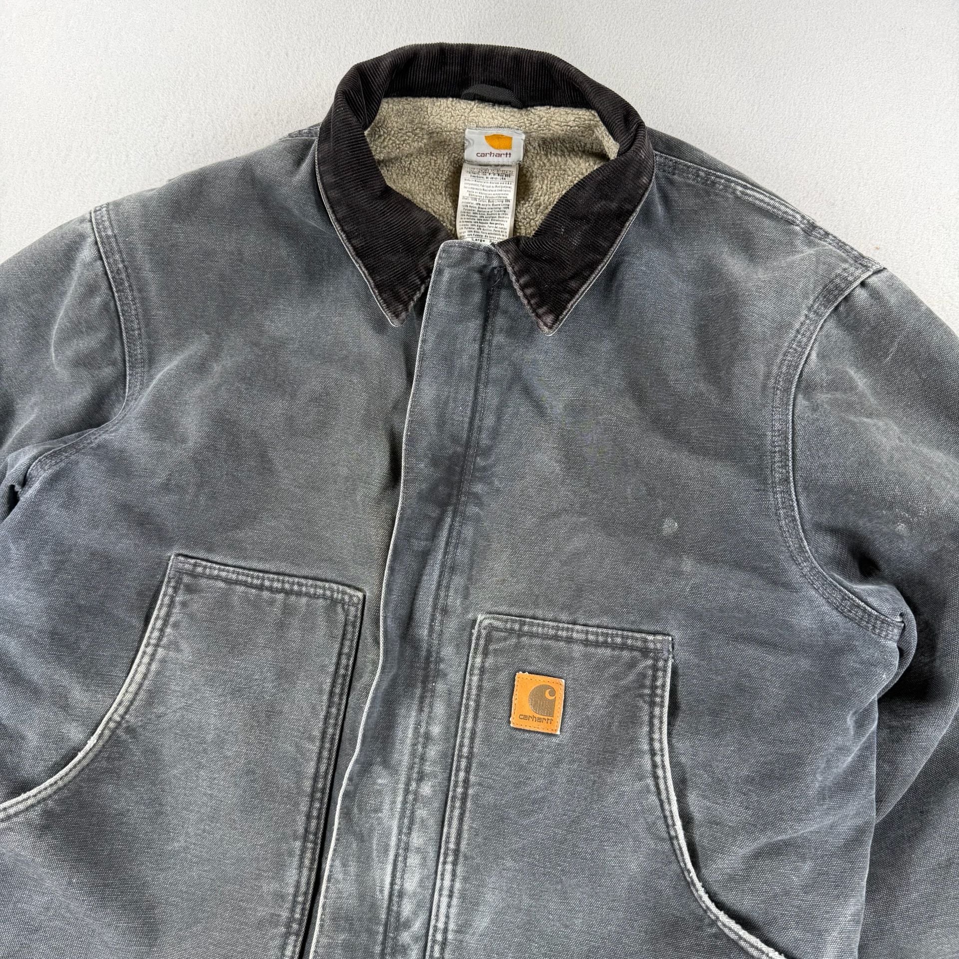 Vintage Carhartt J14 PTL Detroit Jacket Size Large Faded - large 3