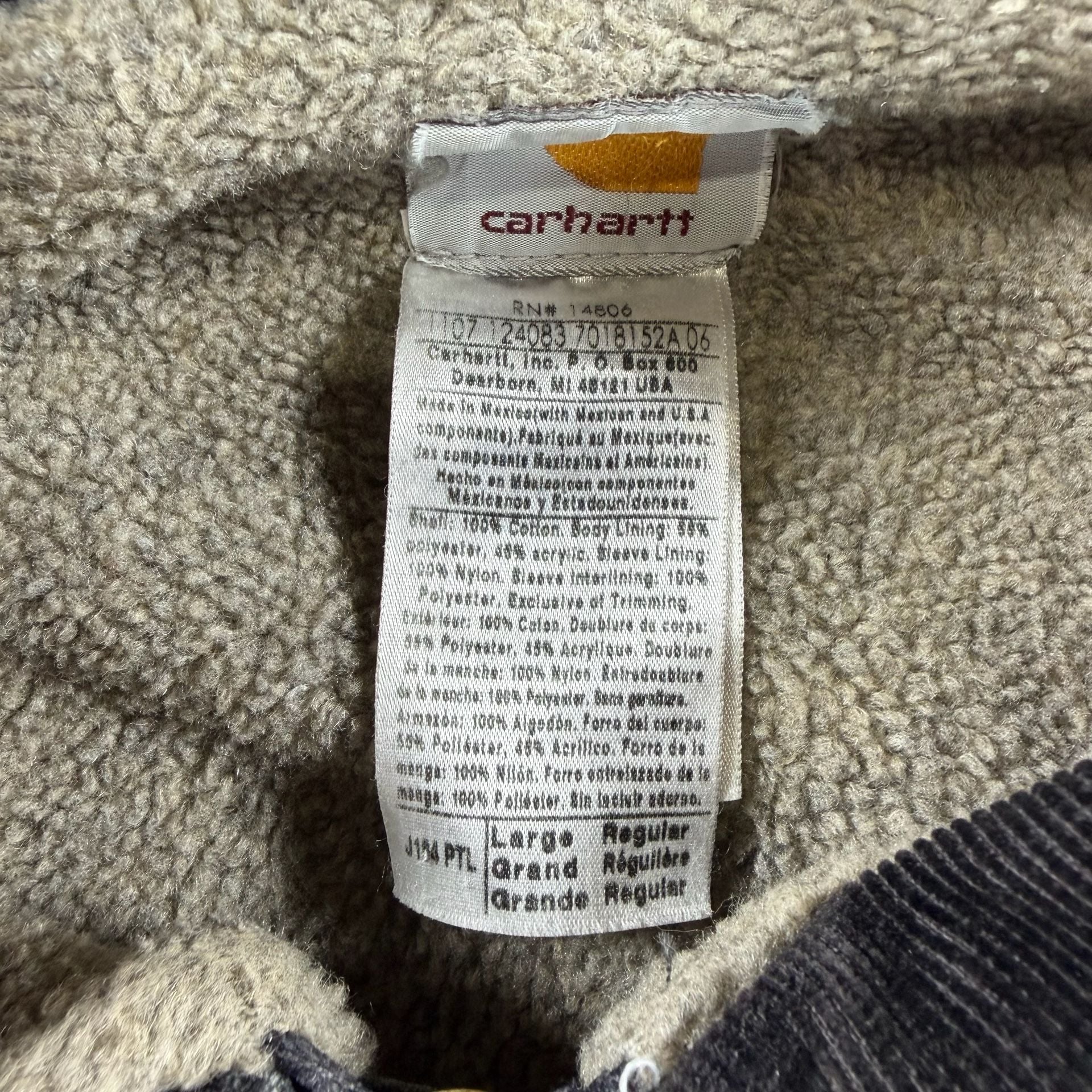 Vintage Carhartt J14 PTL Detroit Jacket Size Large Faded - large 4