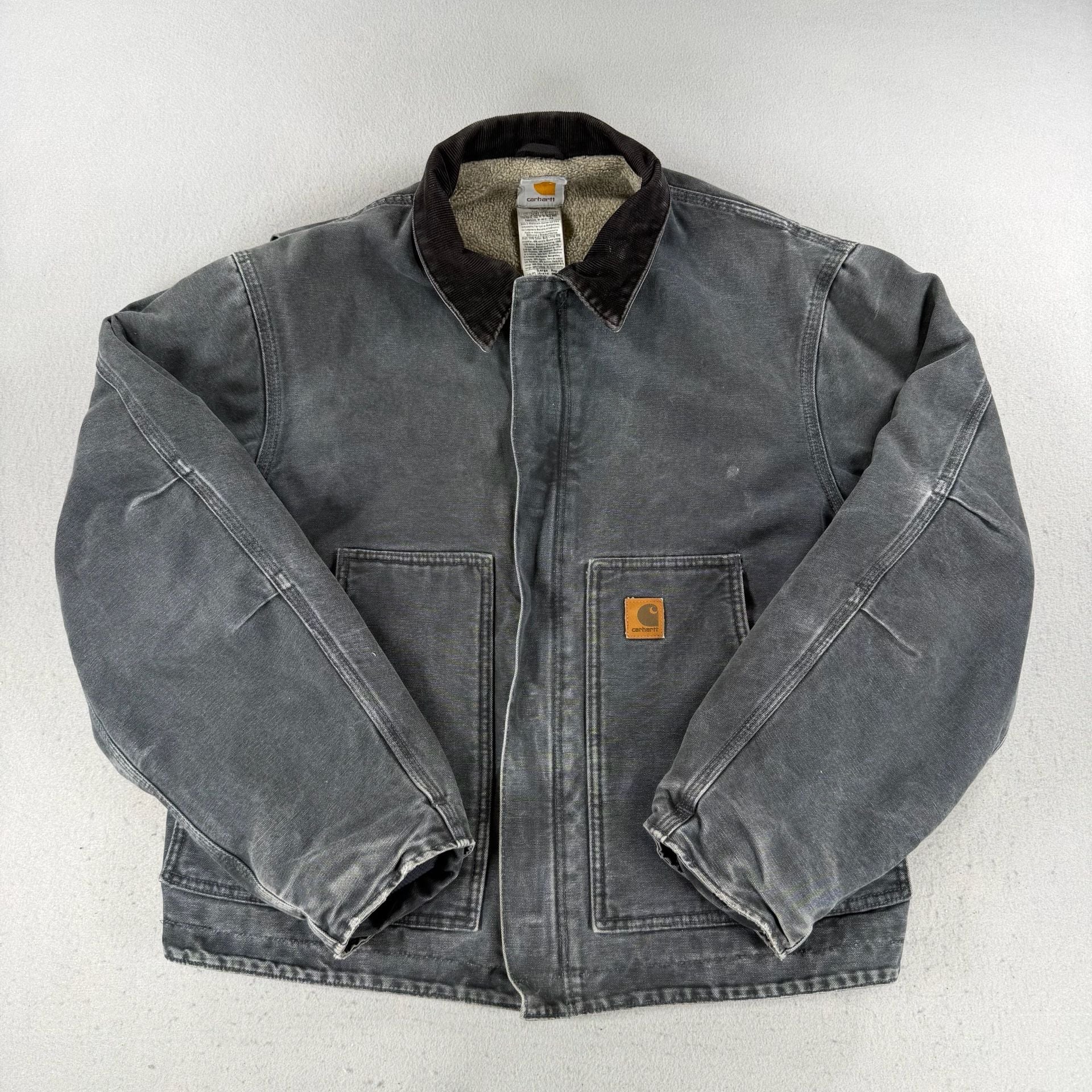 Vintage Carhartt J14 PTL Detroit Jacket Size Large Faded - large 7
