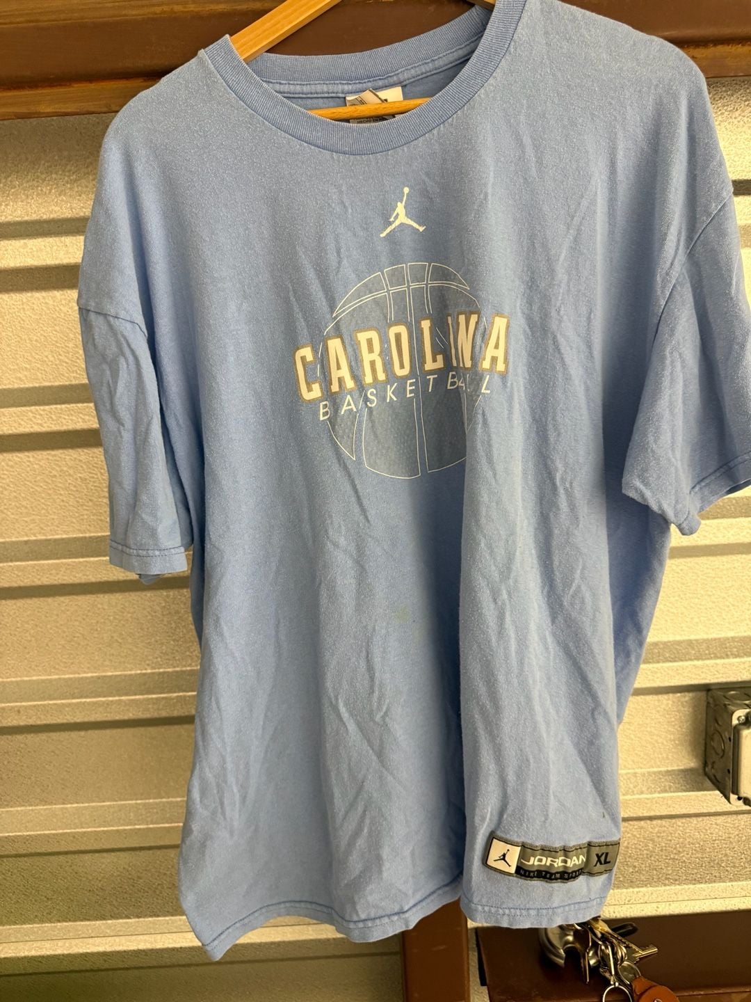 Jordan UNC Carolina Basketball Size XL T-Shirt Blue Nike Team Sports 2