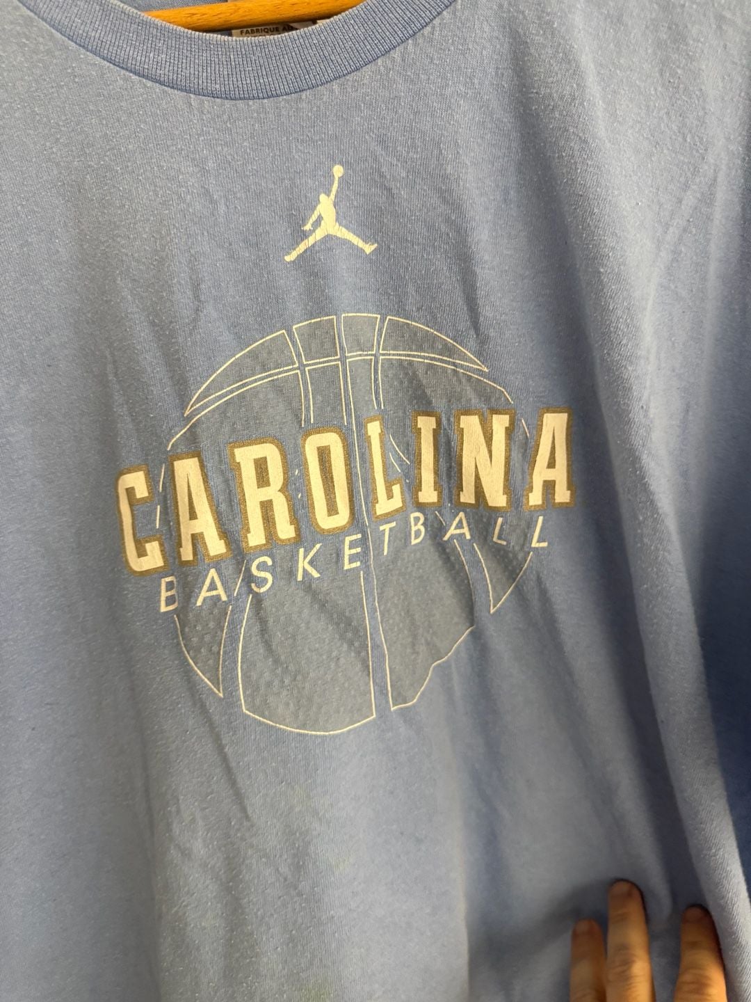 Jordan UNC Carolina Basketball Size XL T-Shirt Blue Nike Team Sports 3