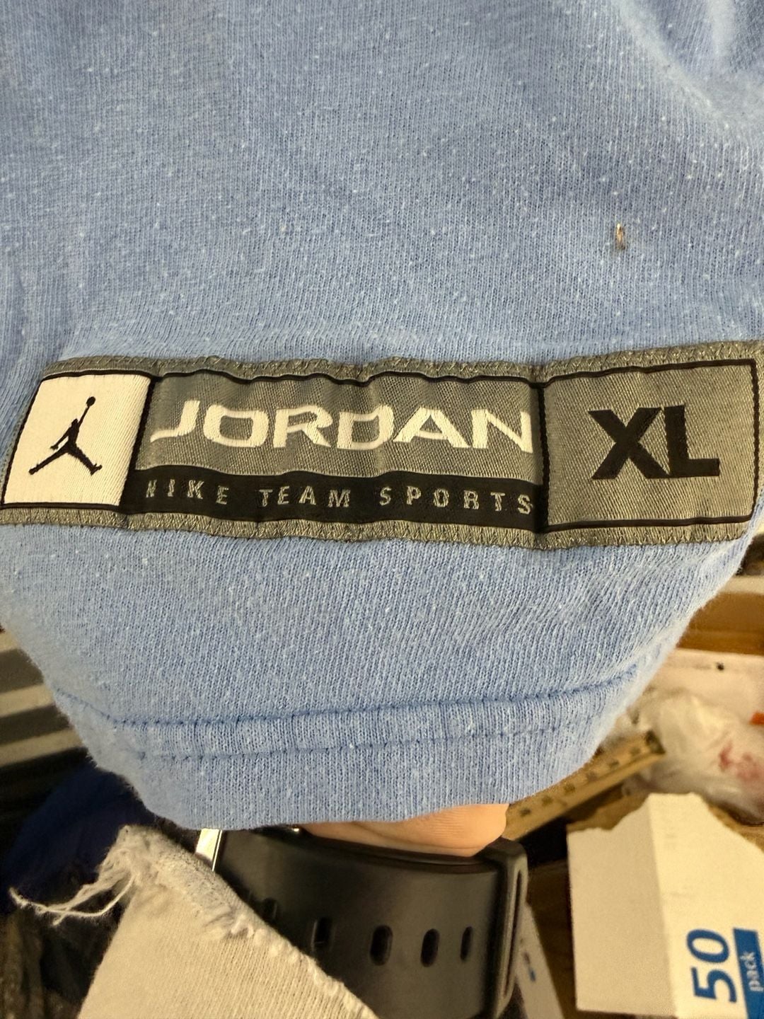 Jordan UNC Carolina Basketball Size XL T-Shirt Blue Nike Team Sports 4