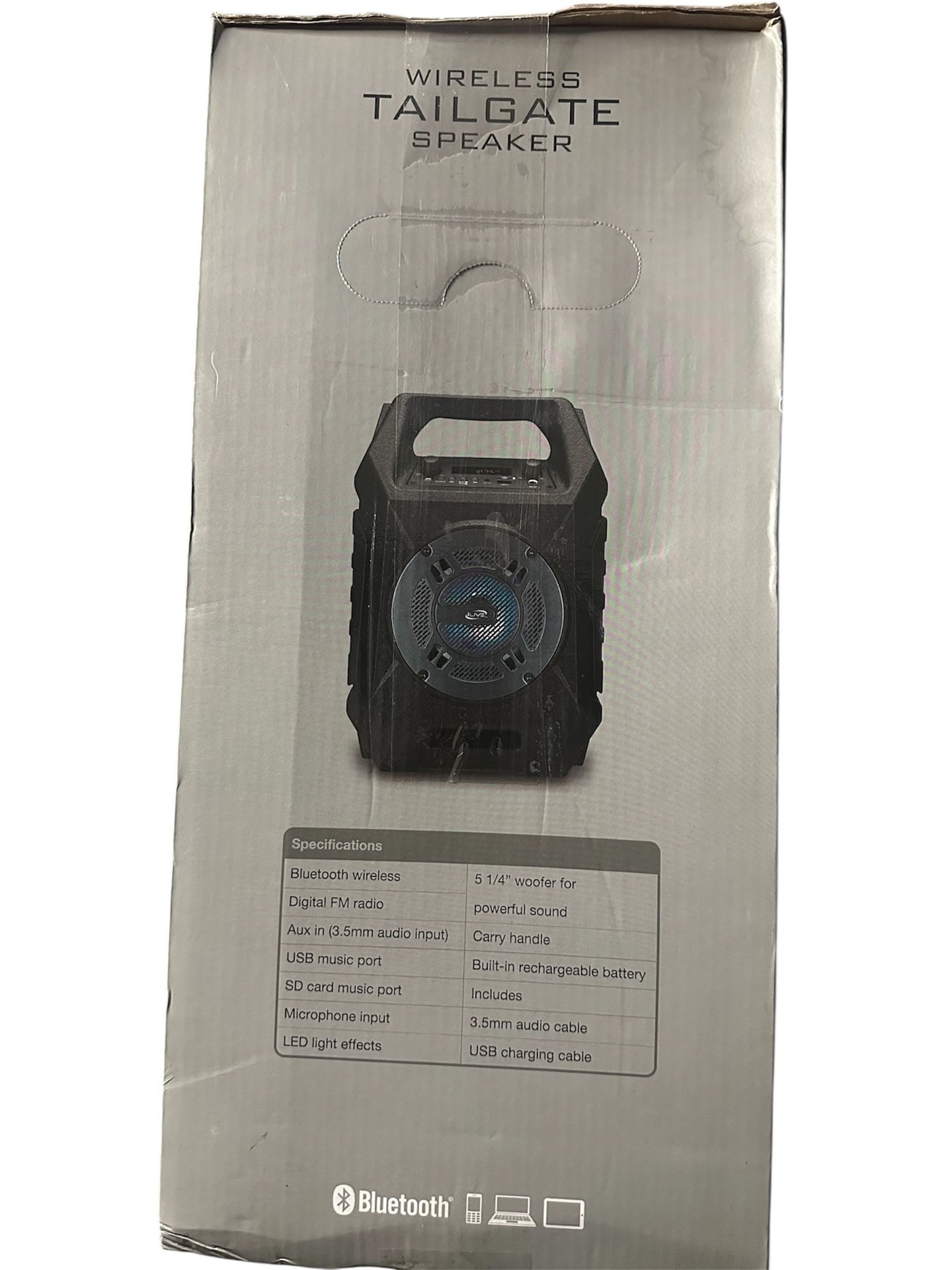 iLive Wireless Tailgate Speaker ISB408B Black 2