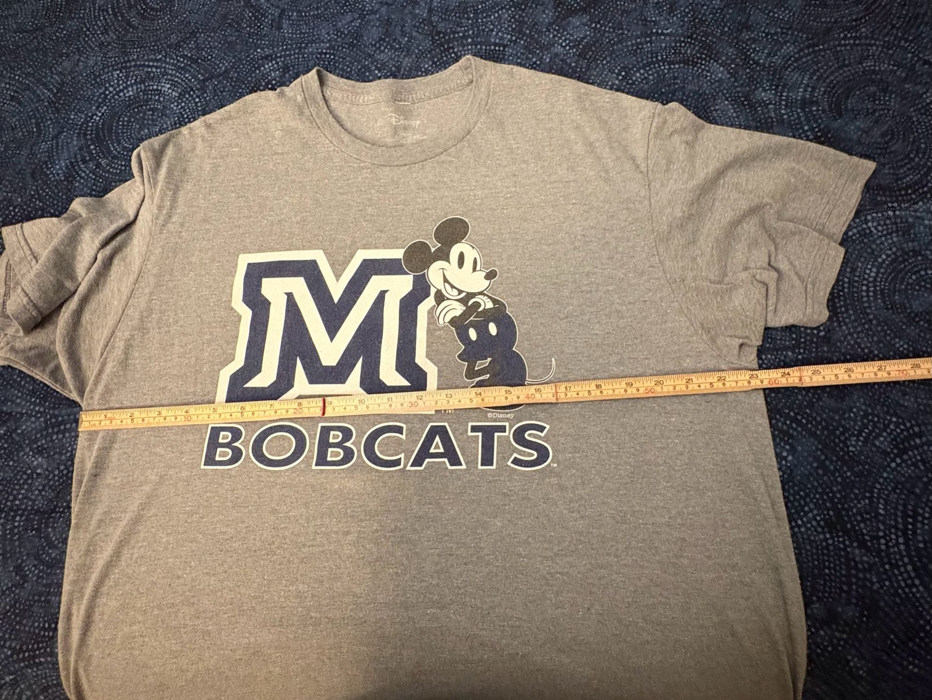 Disney Montana State Bobcats Mickey Mouse Graphic T-Shirt Gray 5