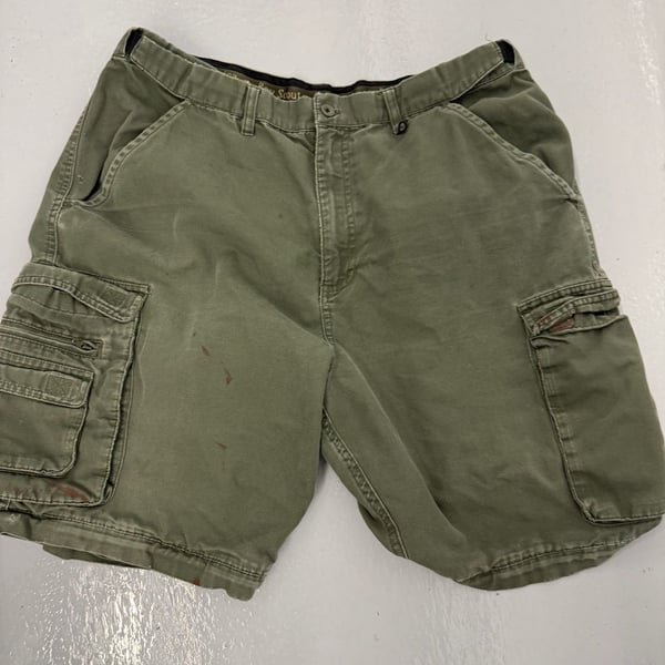 Boy Scouts of America Cargo Shorts Size 36 Green Uniform Utility
