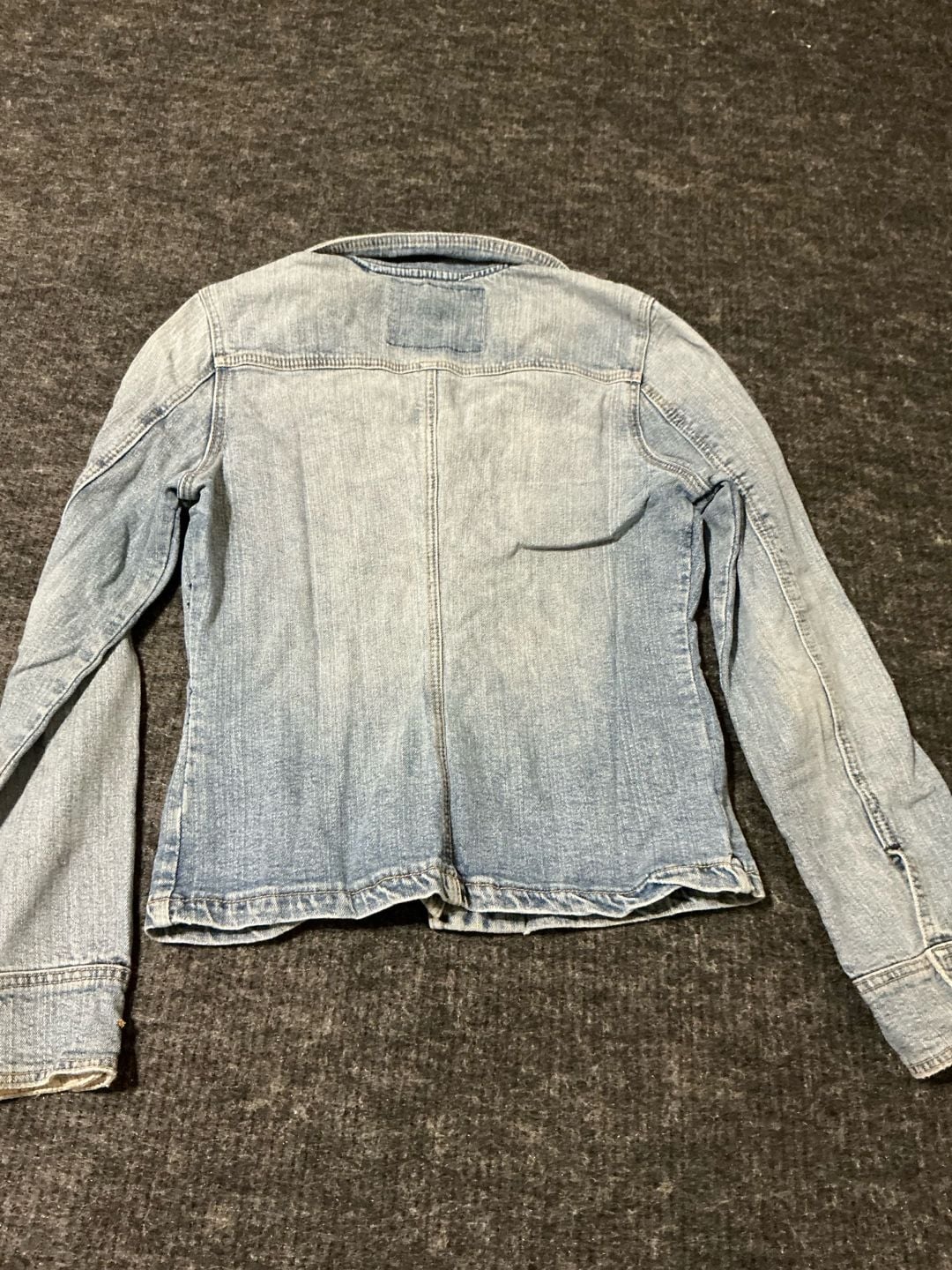 Vanity Denim Jacket Womens Size Medium Light Wash Cotton Utility Style 9