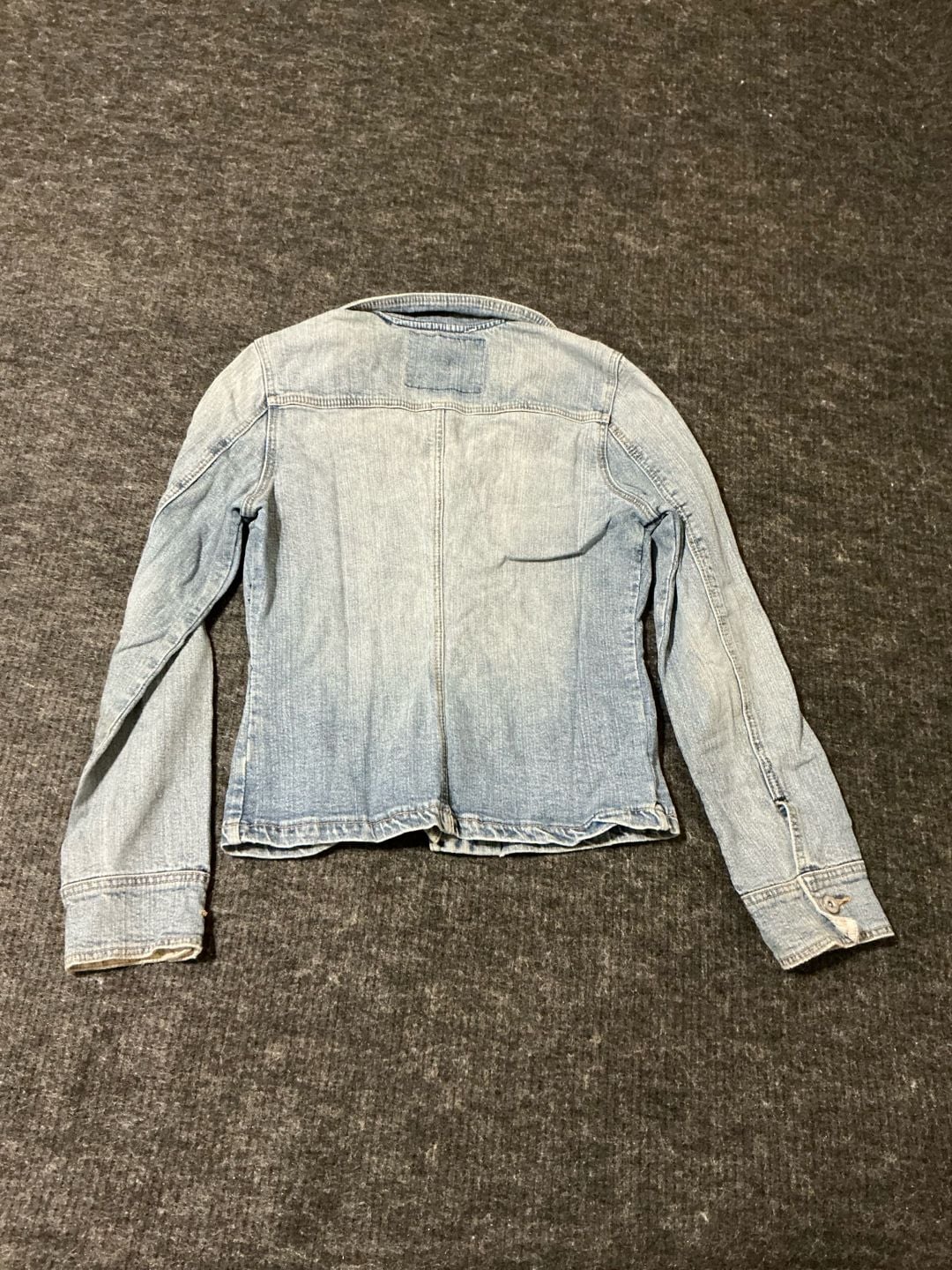 Vanity Denim Jacket Womens Size Medium Light Wash Cotton Utility Style 10