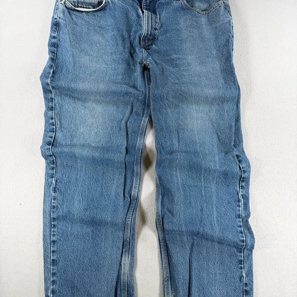 Vtg Carhartt Relaxed Fit Jeans Size 40x32 Blue Denim