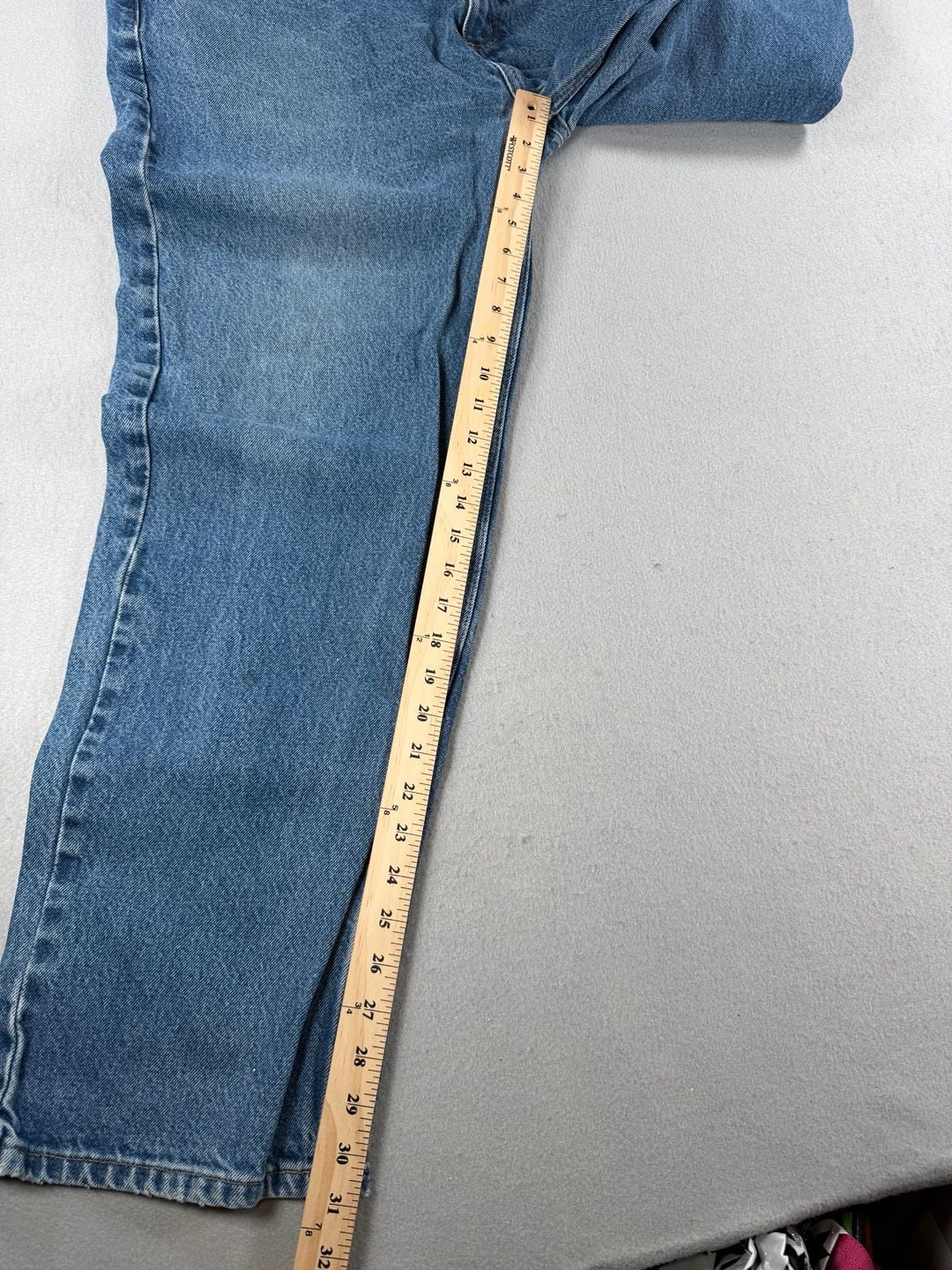 Vtg Carhartt Relaxed Fit Jeans Size 40x32 Blue Denim 3