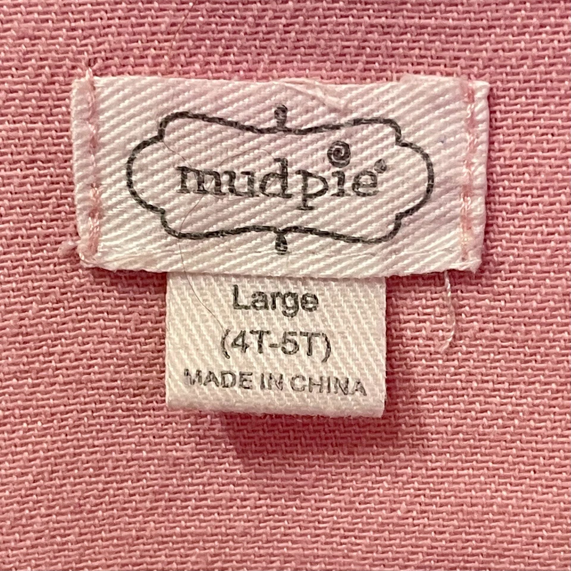 Mud Pie Pink Denim Jacket Size 4T-5T Ruffled 4