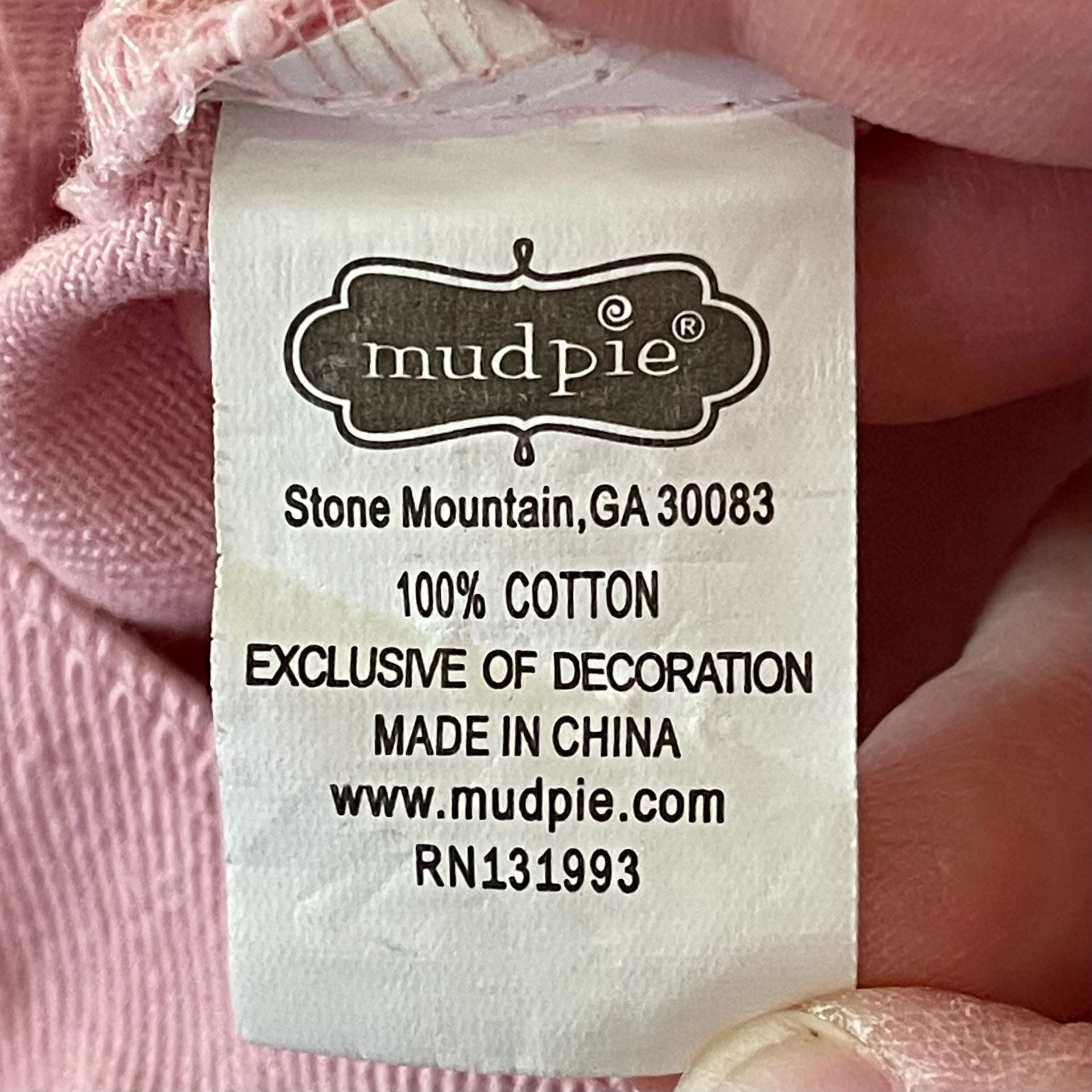 Mud Pie Pink Denim Jacket Size 4T-5T Ruffled 5