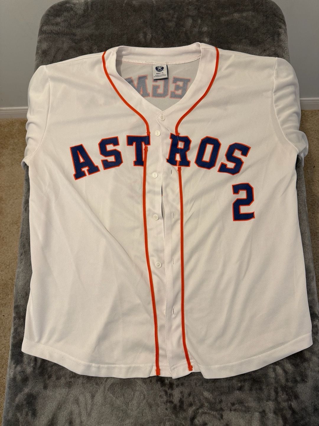 Houston Astros Alex Bregman #2 Size XL White HEB Giveaway Jersey 2