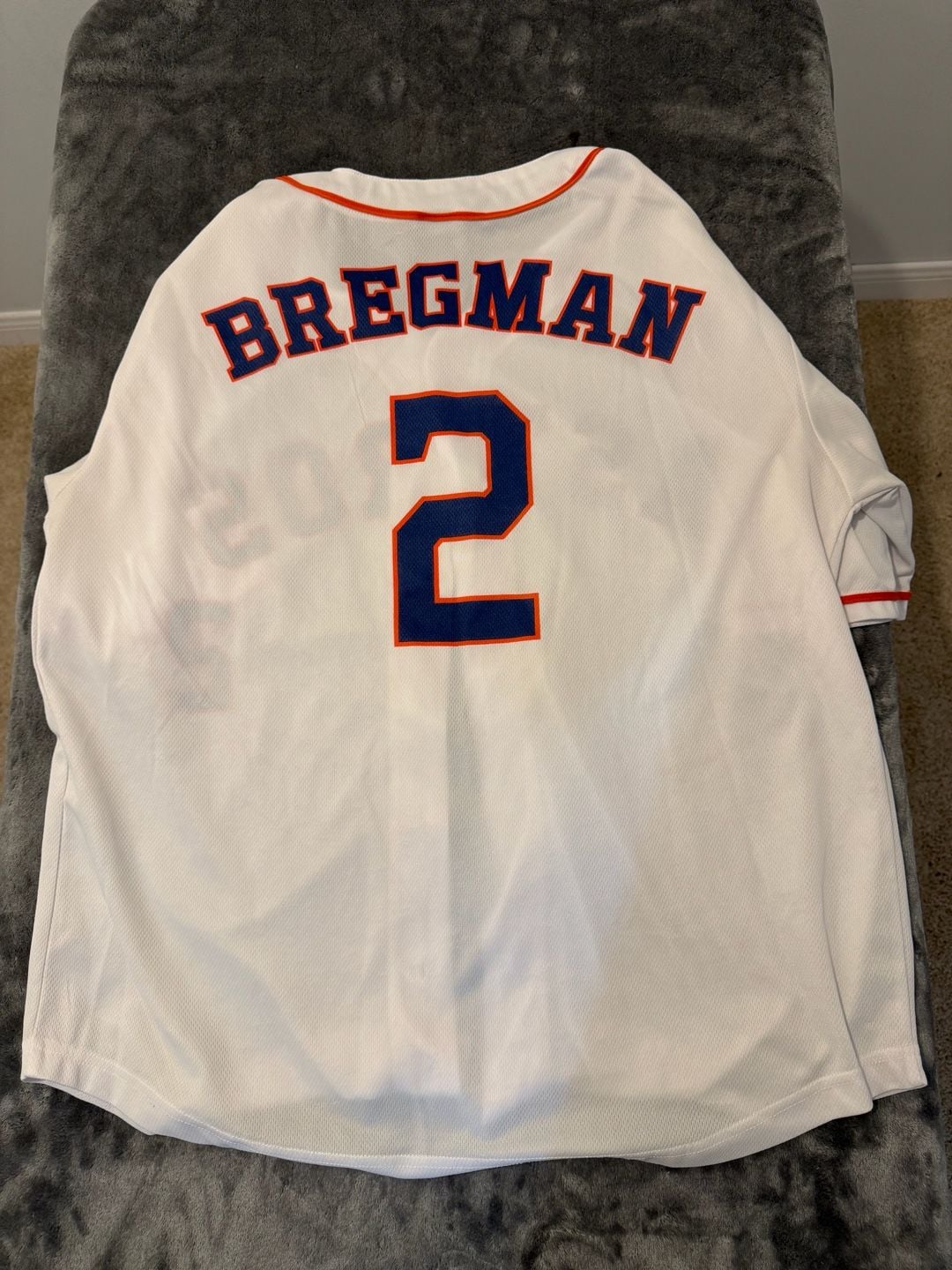 Houston Astros Alex Bregman #2 Size XL White HEB Giveaway Jersey 4