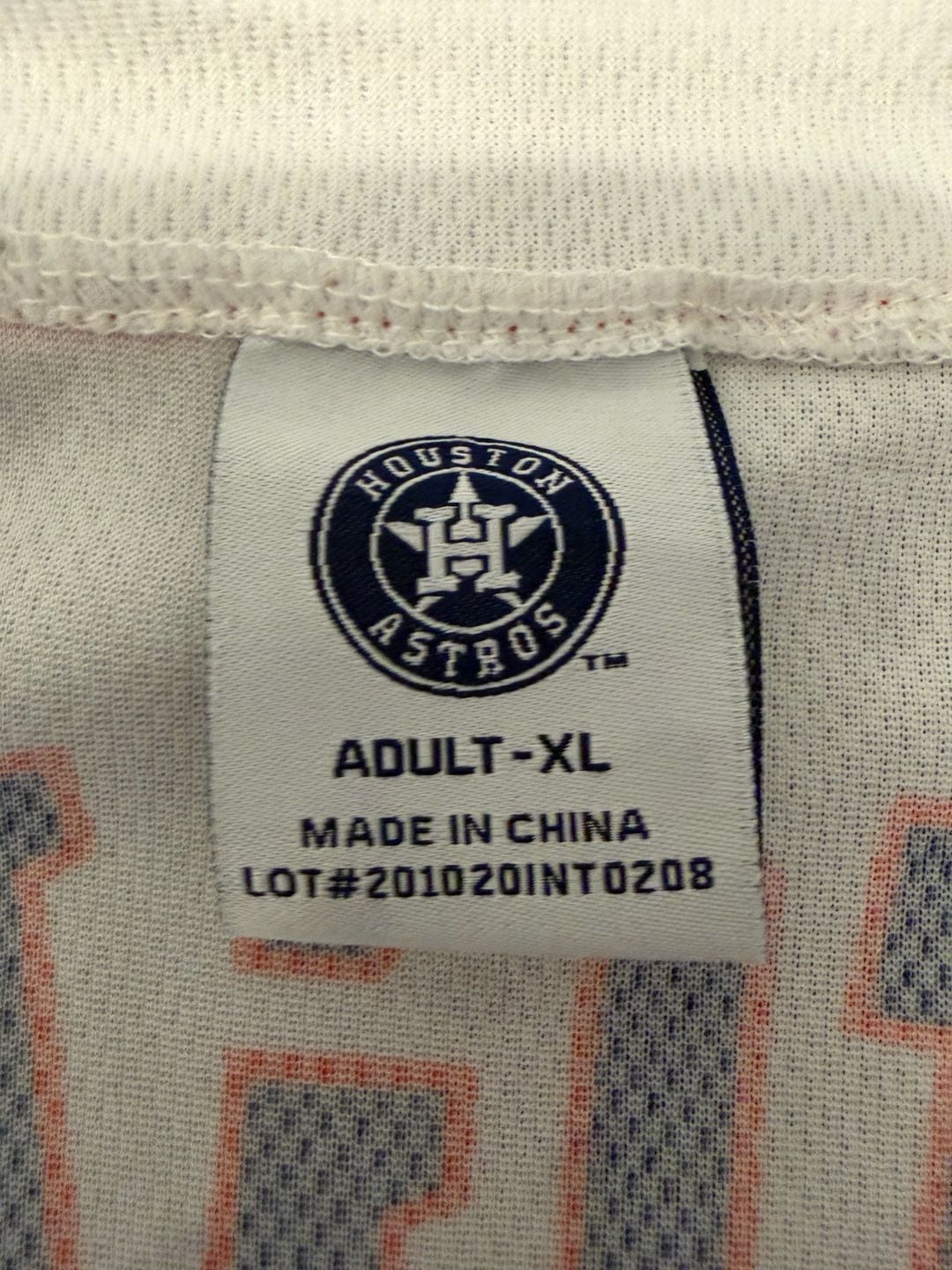 Houston Astros Alex Bregman #2 Size XL White HEB Giveaway Jersey 5