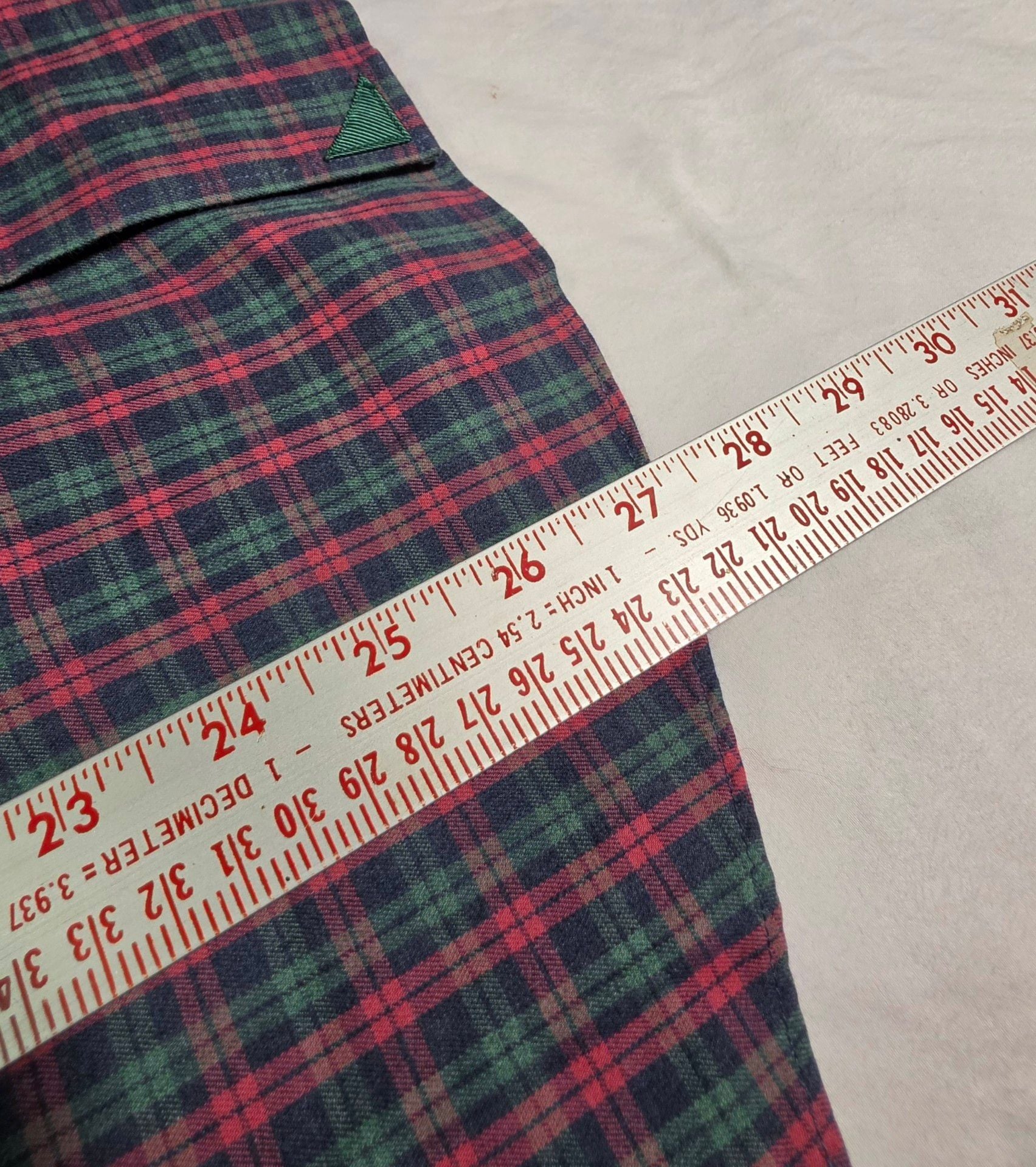 UNTUCKit Ropiteau WF Shirt Medium Red Green Plaid Slim Fit Cotton 8